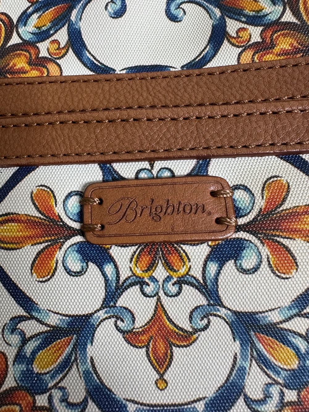 Brighton Bella Luca Coated Canvas Tote Bag - Picture 8 of 14